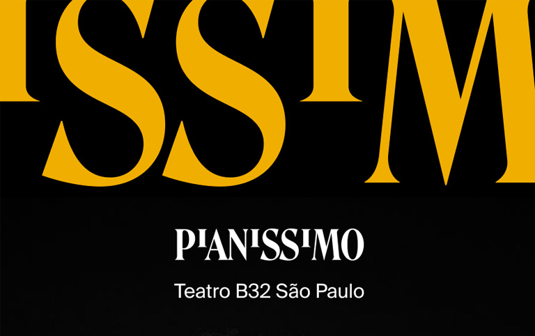 Arte escrita de Pianíssimo - Divulgação Teatro B32