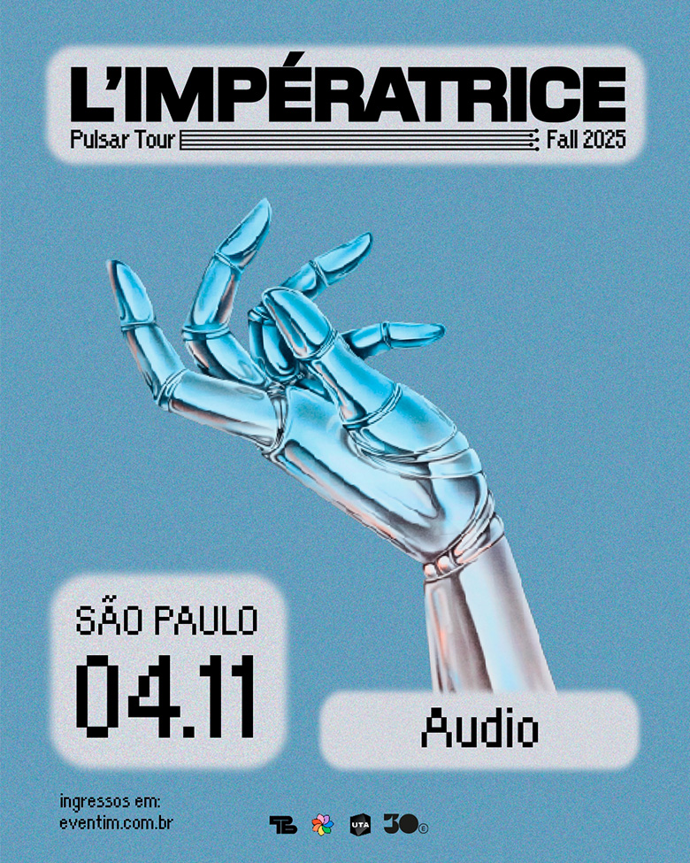 Arte colorida de L Imperatrice - Divulgação Audio
