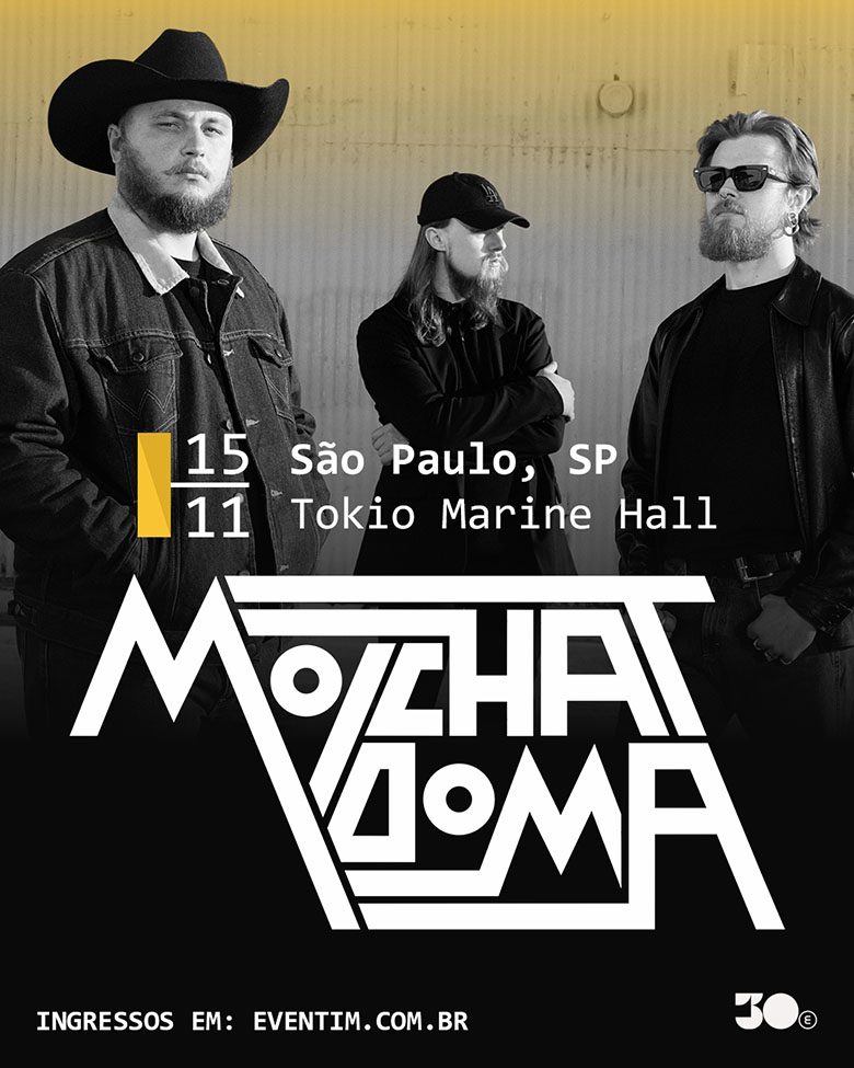 Arte colorida de Molchat Doma - divulgação Tokio Marine Hall