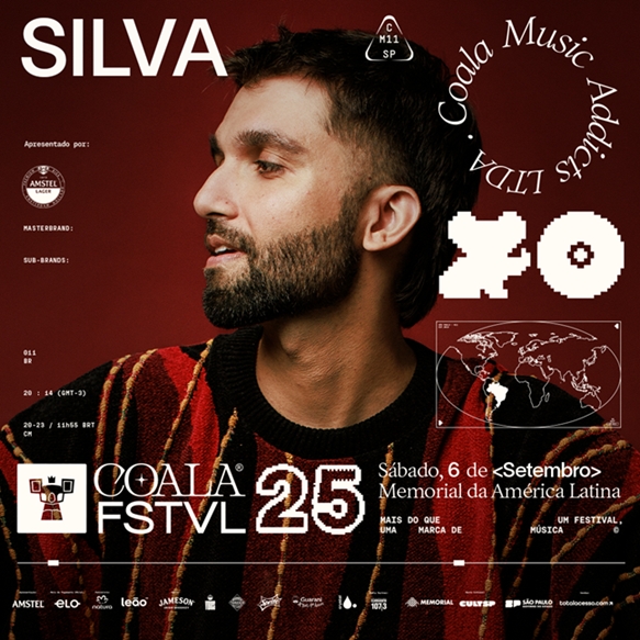Arte colorida de Silva para Coala Festival 2025
