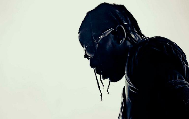 Fotografia colorida de Travis Scott por Kristina Nagel - divulgação The Town 2025