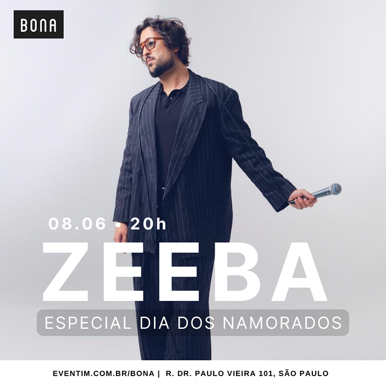 Arte colorida de Zeeba - Especial Dia dos Namorados 2025 - Bona Casa de Música