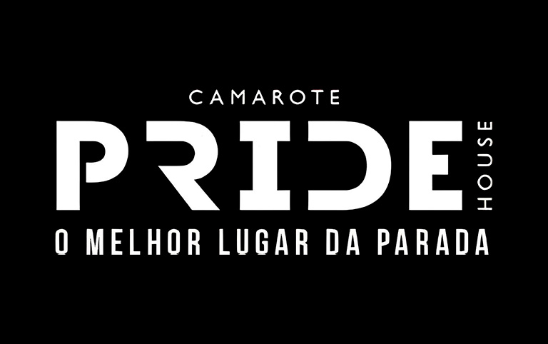 Arte colorida de Camarote Pride House 2025 - Parada do Orgulho LGBT+