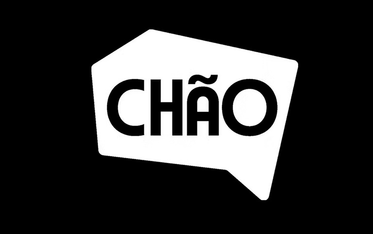 Logo em preto e branco do Instituto Chão