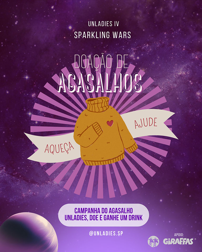Arte colorida da festa UnLadies IV – Sparkling Wars: Special Birthday Edition